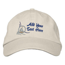 帆船航海の刺パーソナライズされた繍 刺繍入りキャップ