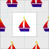 帆船航海の布 ファブリック (タイル)