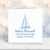 帆船航海の帆船ヨットアドレス8 セルフインキングスタンプ