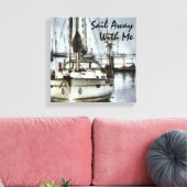 帆船航海の帆走テーマ キャンバスプリント (インサイチュ (リビング))