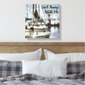 帆船航海の帆走テーマ キャンバスプリント (インサイチュ (寝室))