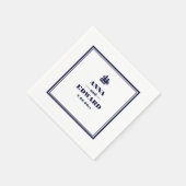 帆船航海の新郎新婦ペーパーナプキン スタンダードカクテルナプキン (角)