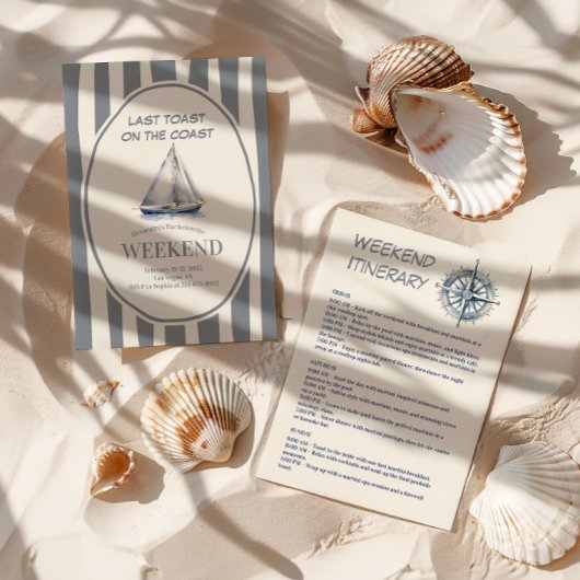 帆船航海の波バチェロレッテ週末 招待状