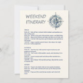 帆船航海の波バチェロレッテ週末 招待状 (裏面)