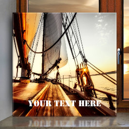 帆船航海の海陶瓦 タイル