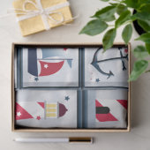 帆船航海の灯台いかりデクページ 薄葉紙 (ギフト)