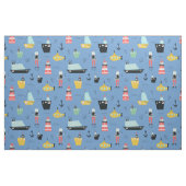 帆船航海の灯船帆船帆船船 ファブリック (ファットクウォーター)