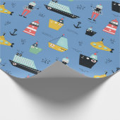 帆船航海の灯船帆船帆船船 ラッピングペーパー (角)