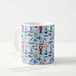帆船航海の船 コーヒーマグカップ