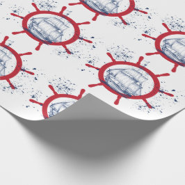 帆船航海の船 ラッピングペーパー