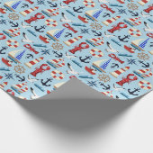 帆船航海の船 ラッピングペーパー (角)