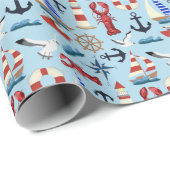 帆船航海の船 ラッピングペーパー (ロールコーナー)