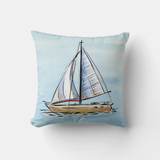 帆船航海の装飾用クッション クッション (正面)