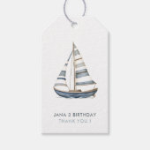 帆船航海の誕生日1 ギフトタグ (正面)