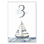 帆船航海の誕生日 テーブルナンバー (裏面)