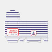 帆船航海の赤ちゃんシャワーありがとう フェイバーボックス (折り畳みなし)