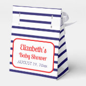 帆船航海の赤ちゃんシャワーありがとう フェイバーボックス (裏面サイド)