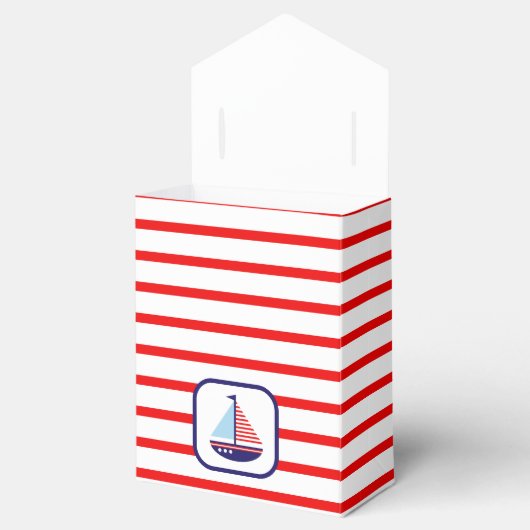 帆船航海の赤ちゃんシャワーありがとう フェイバーボックス (オープン)