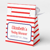 帆船航海の赤ちゃんシャワーありがとう フェイバーボックス (裏面サイド)