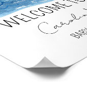 帆船航海の赤ちゃんシャワーへようこそ ポスター (角)