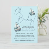 帆船航海の赤ちゃんシャワー招待状 招待状 (スタンド正面)