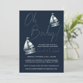 帆船航海の赤ちゃんシャワー招待状 招待状 (スタンド正面)