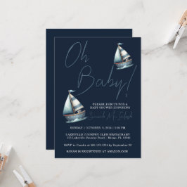 帆船航海の赤ちゃんシャワー招待状 招待状