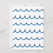 帆船航海の赤ちゃんシャワー 招待状 (裏面)