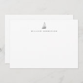 帆船航海の通信記録 ノートカード (正面/裏面)