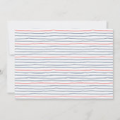 帆船航海の1st誕生日招待状 招待状 (裏面)