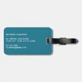 帆船航海の ラゲッジタグ (裏面横)