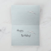 帆船誕生日カード カード (内部)