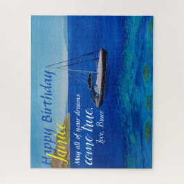 帆船誕生日カード ジグソーパズル