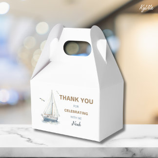帆船誕生日ゲーブルボックスのビーフボックス上に帆 フェイバーボックス