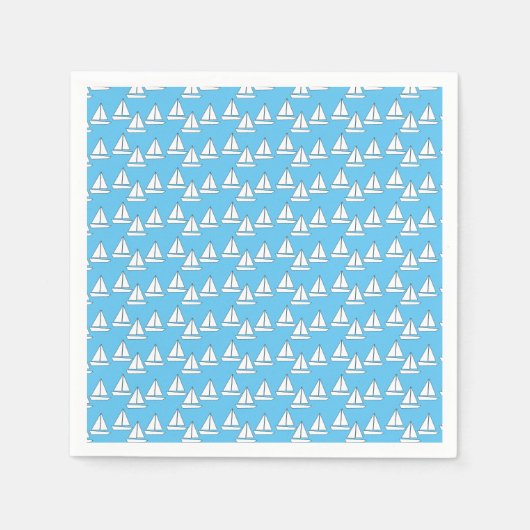 帆船誕生日 スタンダードカクテルナプキン (正面)