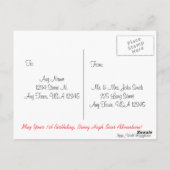 帆船誕生日 ポストカード (裏面)