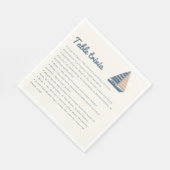 帆船退職パーティーテーブルトリビア スタンダードランチョンナプキン (角)