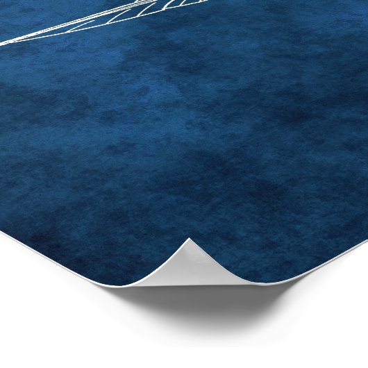 帆船青写真#2デコ航海のール ポスター (角)