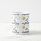 帆船3D コーヒーマグカップ (中央)
