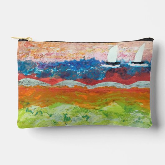 帆船 アクセサリーポーチ (正面)