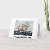 帆船 カード (裏面)