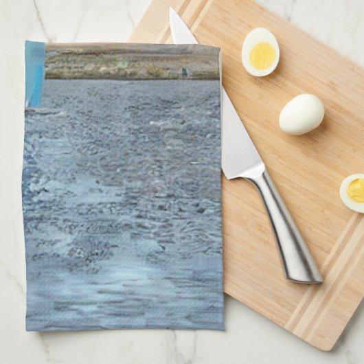 帆船 キッチンタオル (四つ折り)