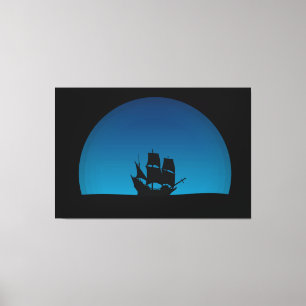 帆船 キャンバスプリント