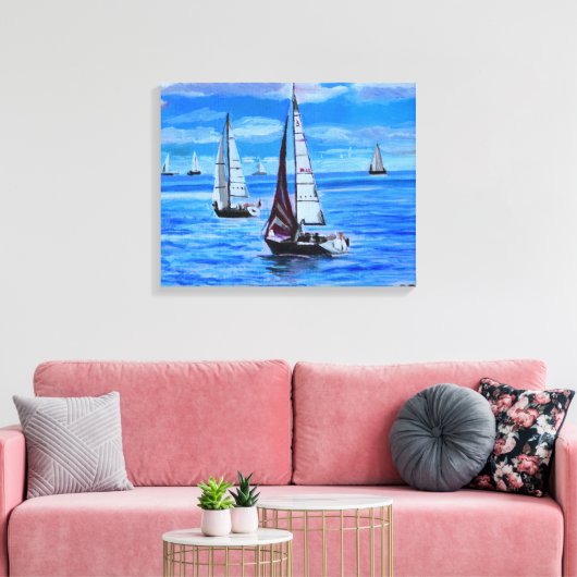 帆船 キャンバスプリント (インサイチュ (リビング))