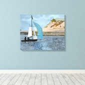 帆船 キャンバスプリント (インサイチュ (ウッドフロア))