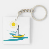 帆船 キーホルダー (裏面)