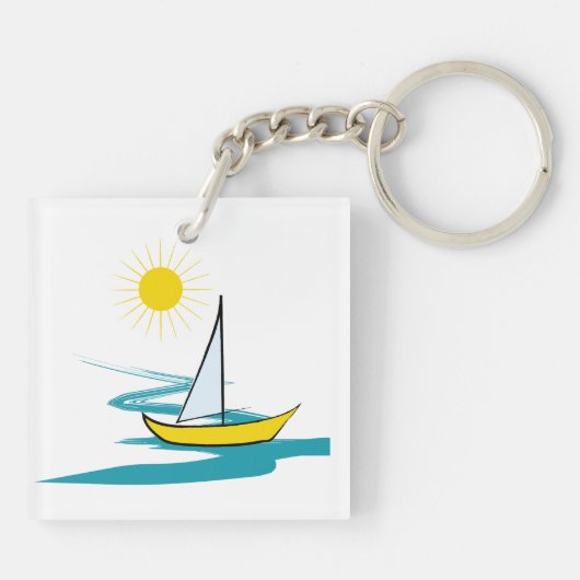 帆船 キーホルダー (裏面)
