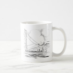 帆船 コーヒーマグカップ