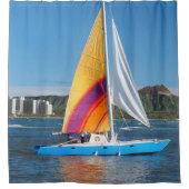 帆船 シャワーカーテン (正面)