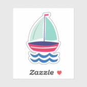 帆船 シール (シート)